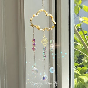 Cute Cloud Rainbow Maker Window Suncatcher Y2k Room Decor Cloud Home Decor Aesthetic Gifts For Her Dorm Decor Crystal Windchime Light Prism